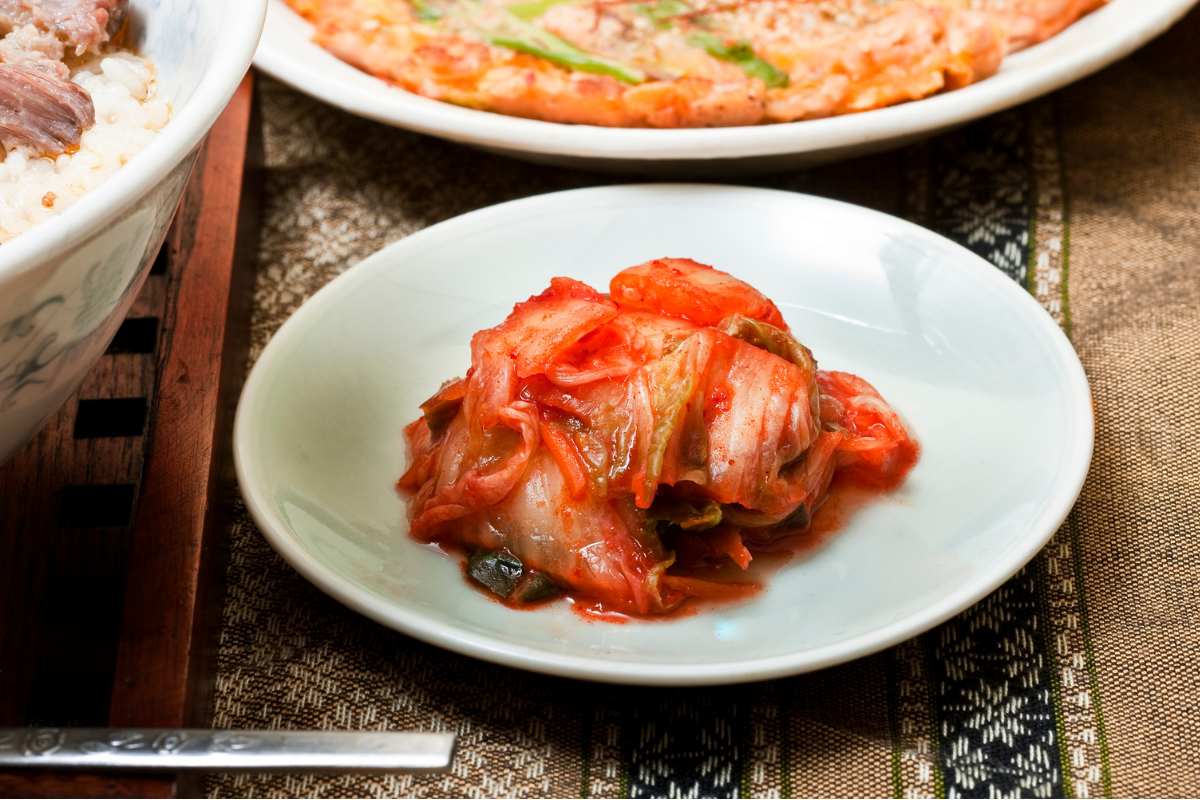Colorful one-pot dinner with vegetables, protein, and grains in a single pan